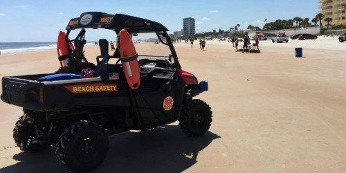 Beach Safety vehicle credit Volusia Beach Safety