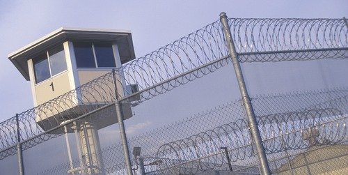 prison jail exterior fence tower
