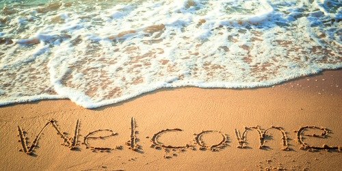 beach welcome