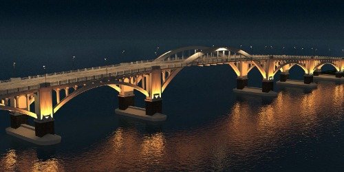 Vets Bridge night