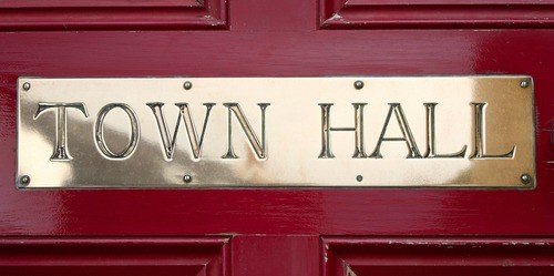 town hall door
