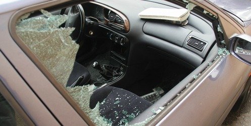car burglary broken window