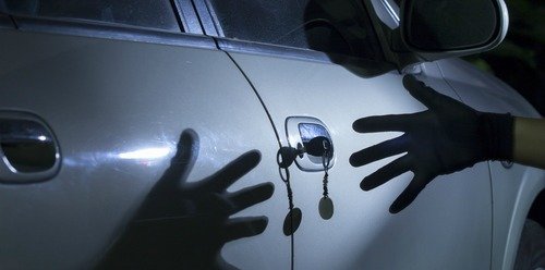 another night car burglary